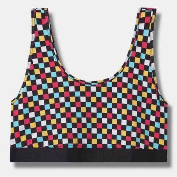 ❤️NWT VINTAGE TORRID SCOOP BRALETTE / SPORTS BRA - CHECKER PRINT - PLUS SIZE - Picture 7 of 9
